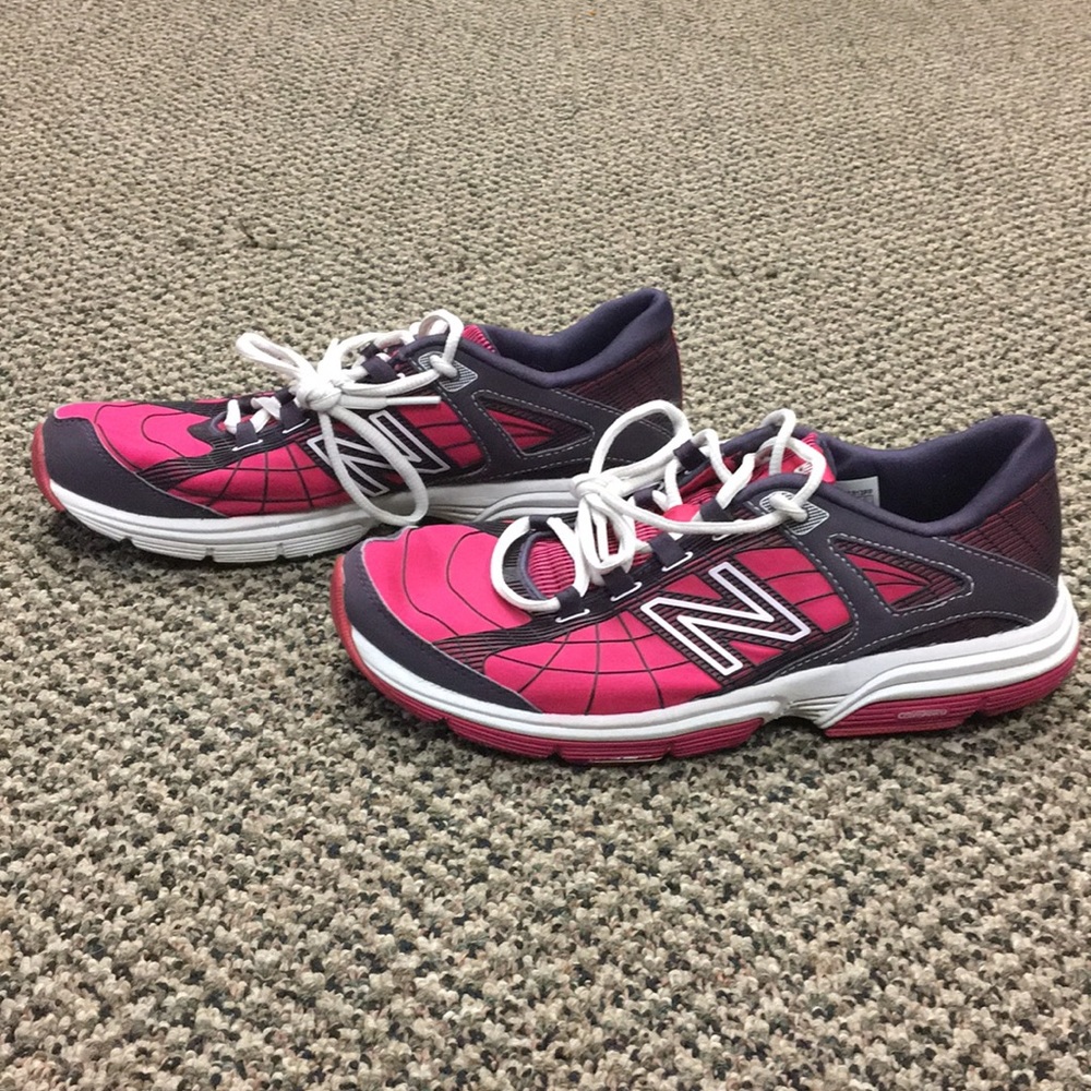 New Balance Pink and Gray Women's Athletic Running Shoes